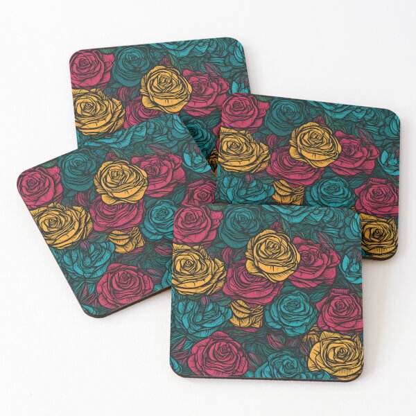 Item preview, Beautiful colorful rose pattern designed and sold by LimitedFuture.