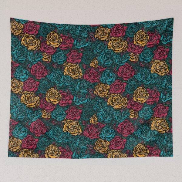 Item preview, Beautiful colorful rose pattern designed and sold by LimitedFuture.
