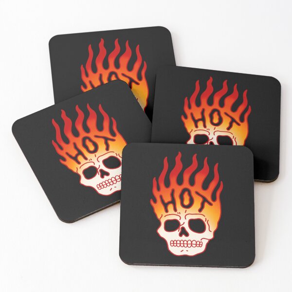 Item preview, Skull Fire Flames Retro Tattoo designed and sold by CletuVolkma.