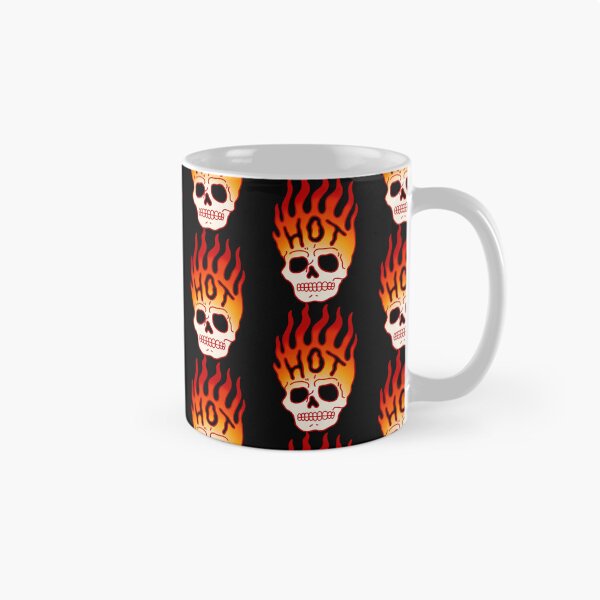 Item preview, Skull Fire Flames Retro Tattoo designed and sold by CletuVolkma.