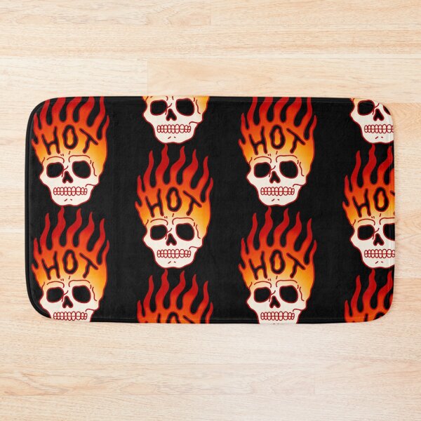Item preview, Skull Fire Flames Retro Tattoo designed and sold by CletuVolkma.