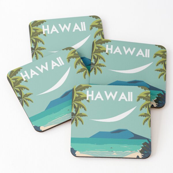 Item preview, Hawaii travele poster beach island designed and sold by Arctic frame studio.