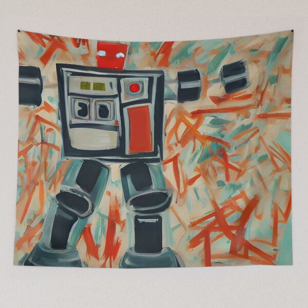 Item preview, Robot in the style of famous art. designed and sold by CRAFTER-MEDIA.