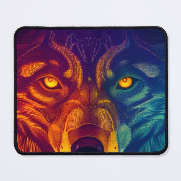 Item preview, Wildflower Wolf: A Colorful Canine Delight designed and sold by MagnifiqueMind.