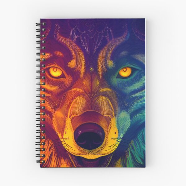 Item preview, Wildflower Wolf: A Colorful Canine Delight designed and sold by MagnifiqueMind.