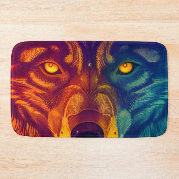 Item preview, Wildflower Wolf: A Colorful Canine Delight designed and sold by MagnifiqueMind.
