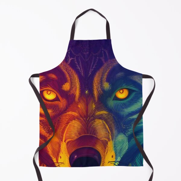 Item preview, Wildflower Wolf: A Colorful Canine Delight designed and sold by MagnifiqueMind.