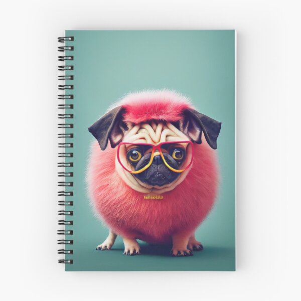 Item preview, Brillie, the cool hipster pug with designer glasses and faux fur designed and sold by Pixelboys.