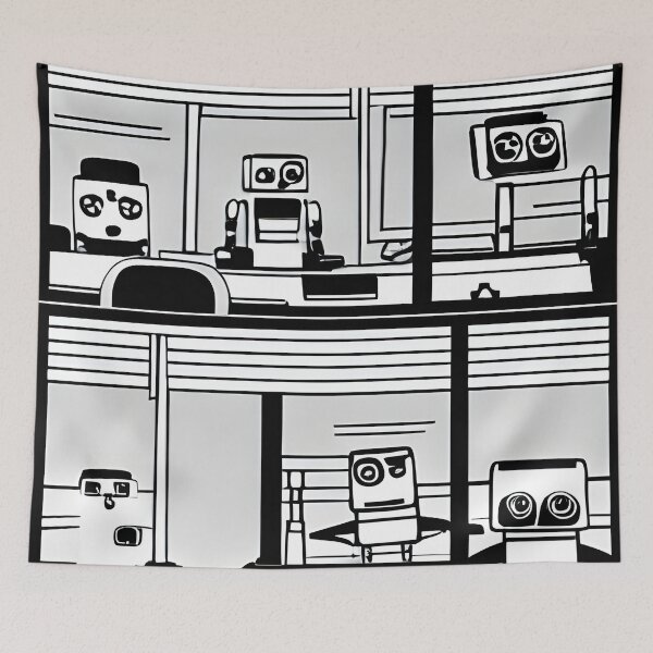 Item preview, Robot in the style of famous art. designed and sold by CRAFTER-MEDIA.