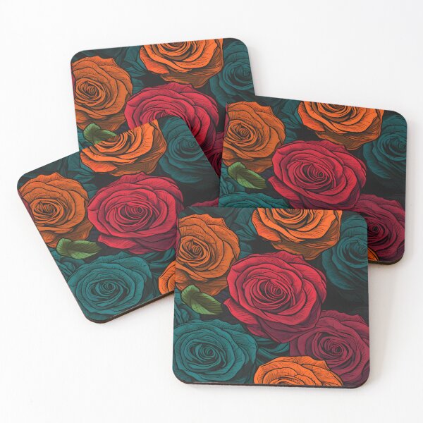 Item preview, Beautiful colorful rose pattern designed and sold by LimitedFuture.