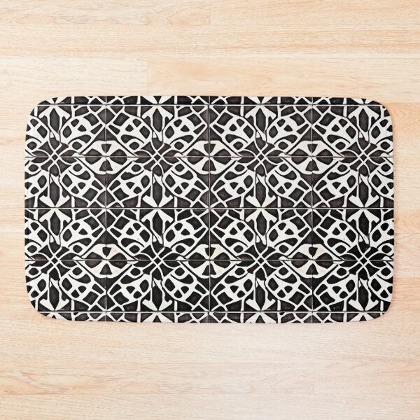 Item preview, Retro Tile Pattern Dark Brown and White designed and sold by RetroTile.