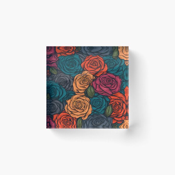 Item preview, Beautiful colorful rose pattern designed and sold by LimitedFuture.