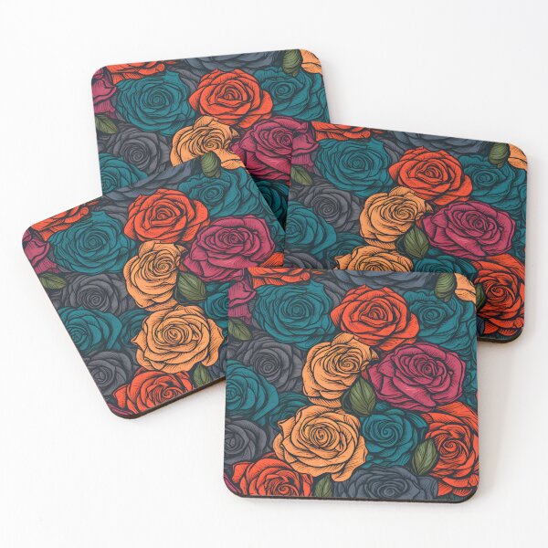 Item preview, Beautiful colorful rose pattern designed and sold by LimitedFuture.