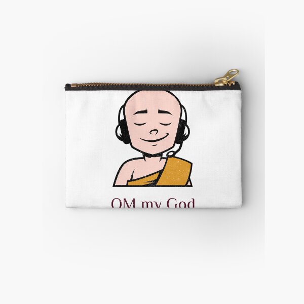 Item preview, Om My God! Cute Modern Buddhist Monk With Headset designed and sold by Rebel-Design.