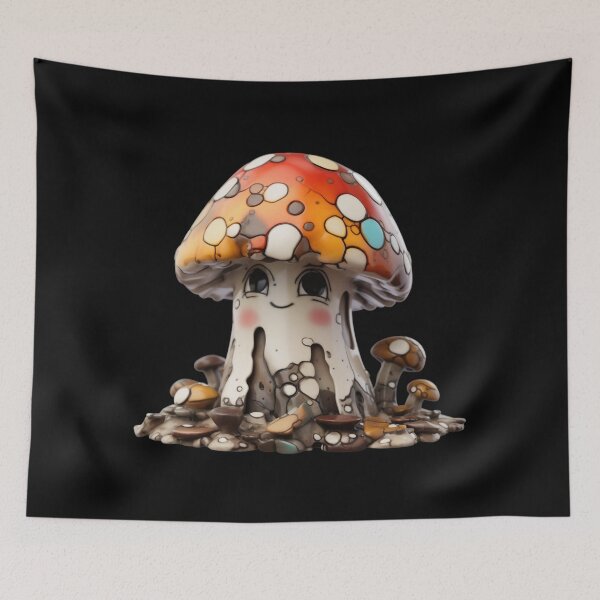 Item preview, Glazed Pottery Porcelain Mushroom Ceramic Shroom designed and sold by TVBArchive.