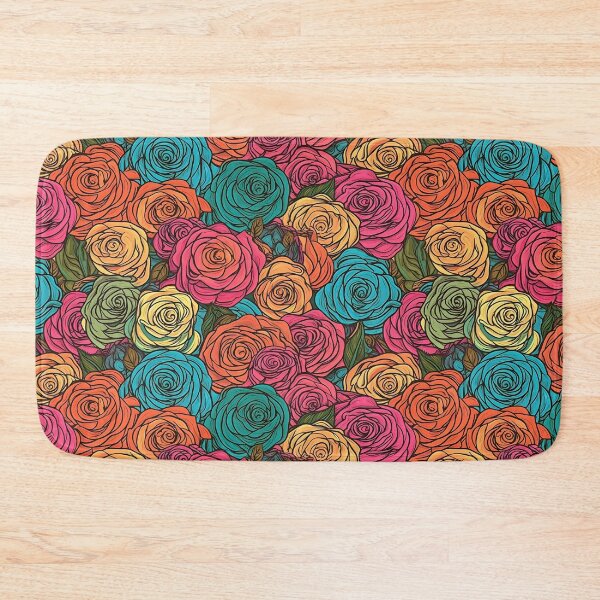 Item preview, Beautiful colorful rose pattern designed and sold by LimitedFuture.