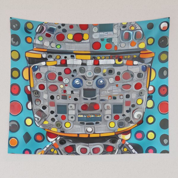 Item preview, Robot in the style of famous art. designed and sold by CRAFTER-MEDIA.