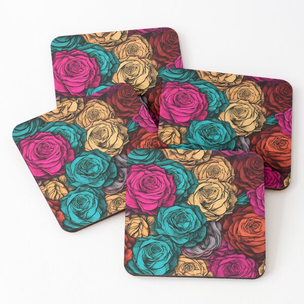 Item preview, Beautiful colorful rose pattern designed and sold by LimitedFuture.