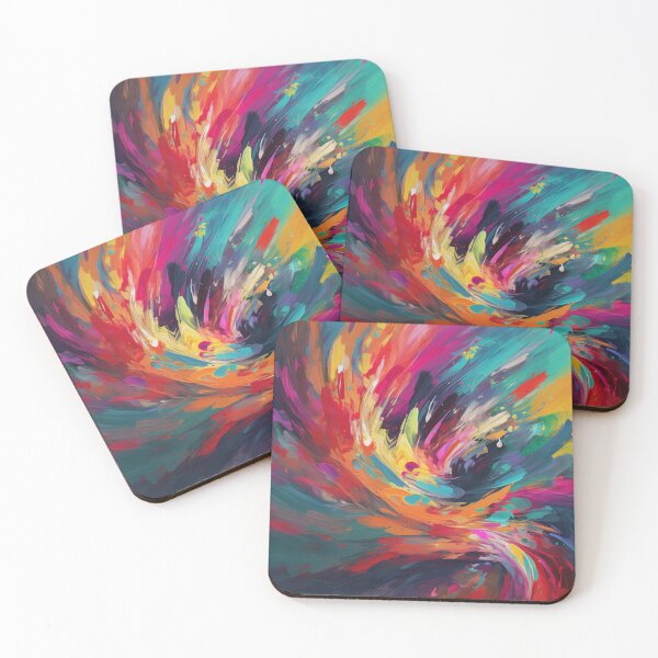 Item preview, Colorful Vibrant Brush Strokes | Desgin Art designed and sold by JFFStore.