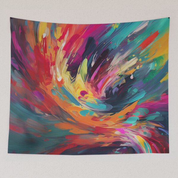 Item preview, Colorful Vibrant Brush Strokes | Desgin Art designed and sold by JFFStore.