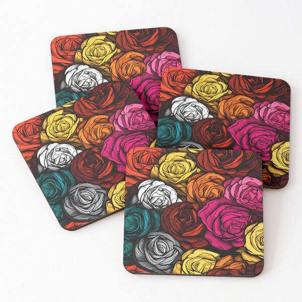 Item preview, Beautiful colorful rose pattern designed and sold by LimitedFuture.