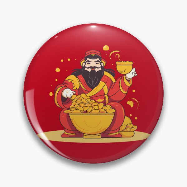 Aperçu de l'œuvre Caishen Dieu de la richesse créée et vendue par stickercircle.