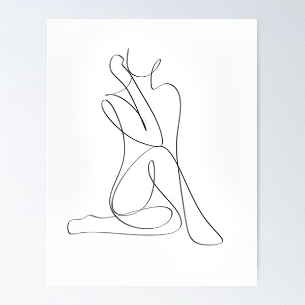 Item preview, Simple woman Line art designed and sold by SplashPrint.