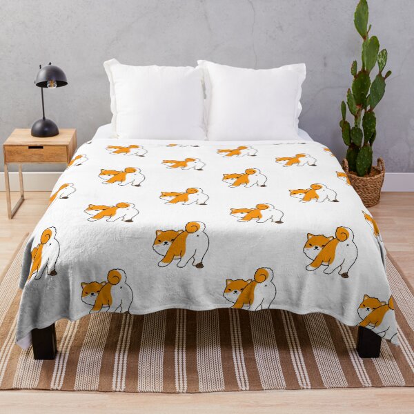 Item preview, Cheeky Shiba Inu Doing a Poo designed and sold by StudioDBT.