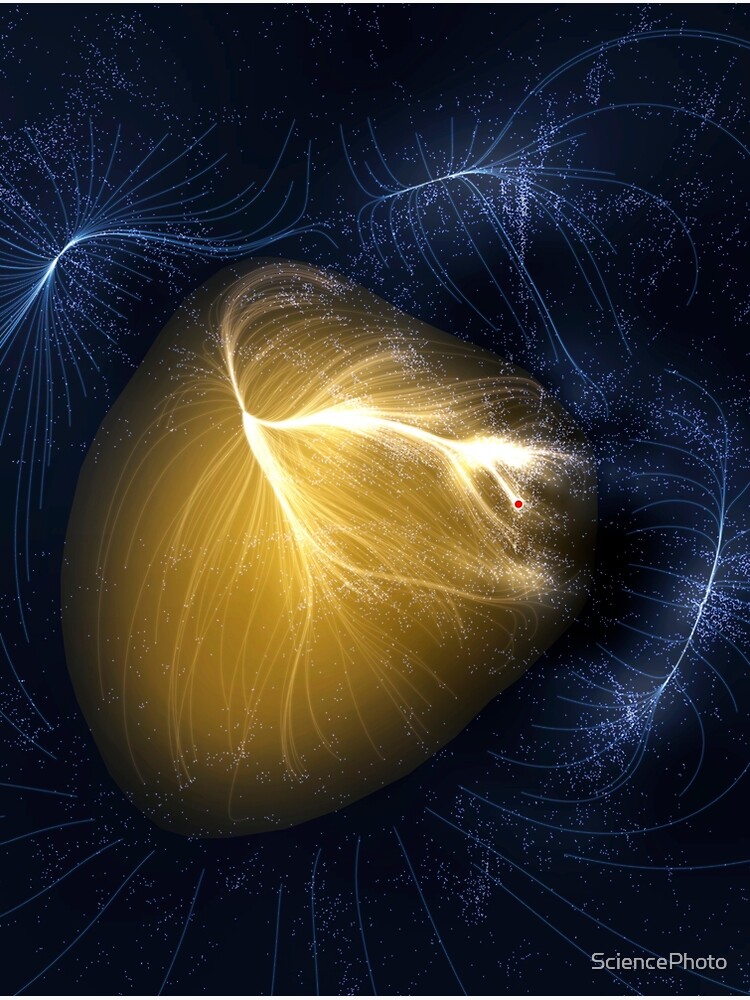 Disover Laniakea supercluster, illustration (C021/8229) Premium Matte Vertical Poster