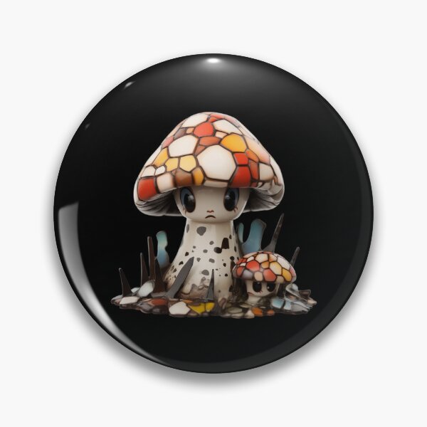Artikelvorschau, Glazed Pottery Porcelain Mushroom Doll entworfen und verkauft von TVBArchive.