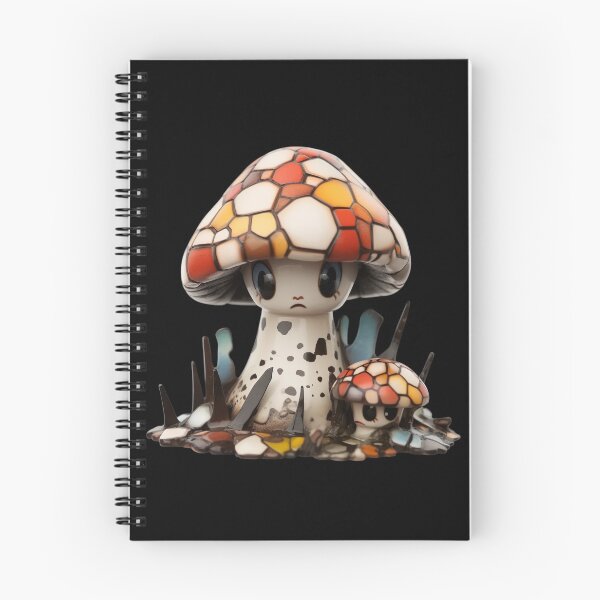 Item preview, Glazed Pottery Porcelain Mushroom Doll  designed and sold by TVBArchive.