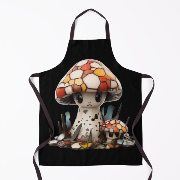 Aperçu de l'œuvre Glazed Pottery Porcelain Mushroom Doll créée et vendue par TVBArchive.