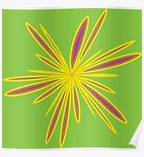 Abstract Flower Poster