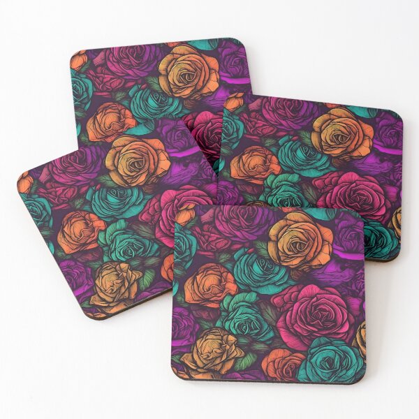 Item preview, Beautiful colorful rose pattern designed and sold by LimitedFuture.