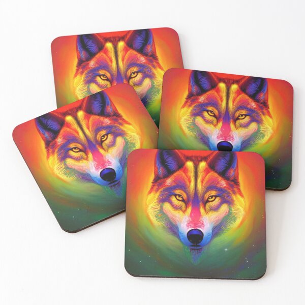 Item preview, Flower Power Wolf: A Burst of Color and Nature designed and sold by MagnifiqueMind.