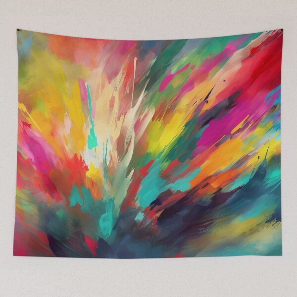 Item preview, Copy of Colorful Vibrant Brush Strokes | Desgin Art designed and sold by JFFStore.