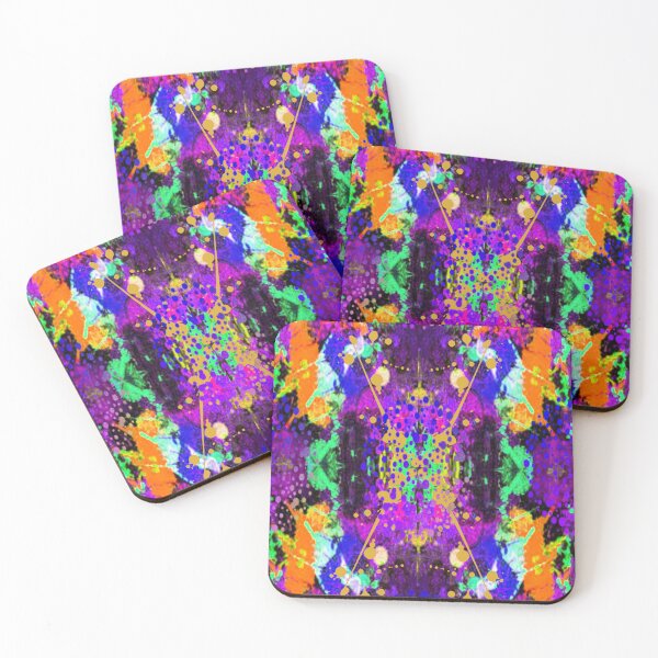 Item preview, Artistic Explosion 2 psychedelic graphic design, Abstraction, bold colorful abstract playful design inspired by nature designed and sold by Adri Barnard.