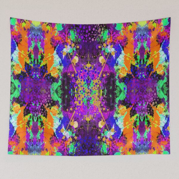 Item preview, Artistic Explosion 2 psychedelic graphic design, Abstraction, bold colorful abstract playful design inspired by nature designed and sold by Adri Barnard.
