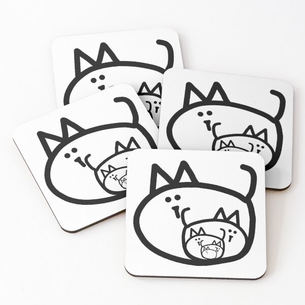 Item preview, Nested Cats Minimal Line Drawing designed and sold by ellenhenry.