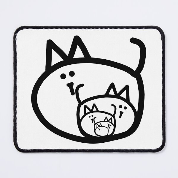 Item preview, Nested Cats Minimal Line Drawing designed and sold by ellenhenry.