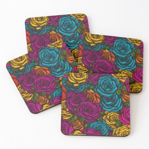 Item preview, Beautiful colorful rose pattern designed and sold by LimitedFuture.