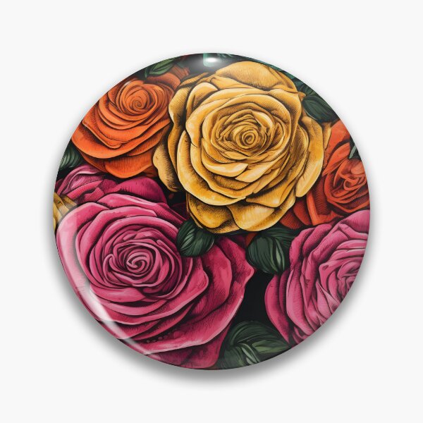 Artikelvorschau, Schönes buntes Rosenmuster entworfen und verkauft von LimitedFuture.