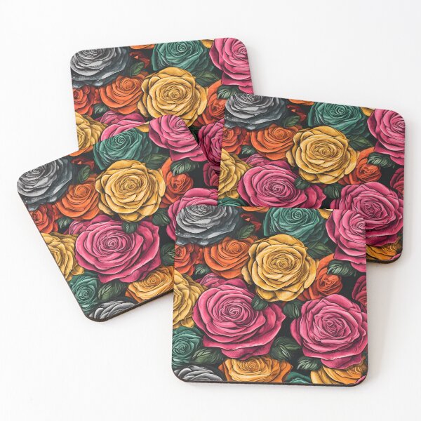 Item preview, Beautiful colorful rose pattern designed and sold by LimitedFuture.
