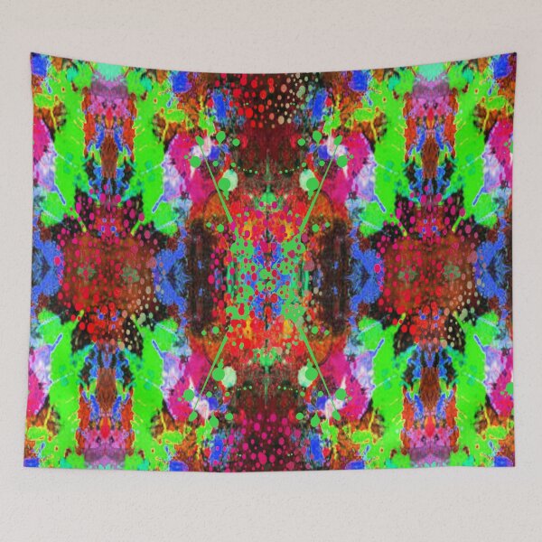 Item preview, Artistic Explosion 3 psychedelic graphic design, Abstraction, bold colorful abstract playful design inspired by nature designed and sold by Adri Barnard.