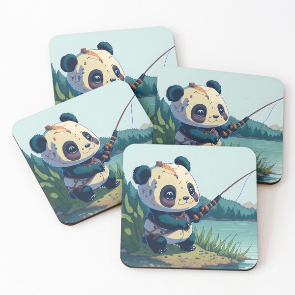 Item preview, Cute Panda Bear Fishing| Whimsical Riverbank Adventure| Bear T-shirt| Bear Design designed and sold by RedArtG09.