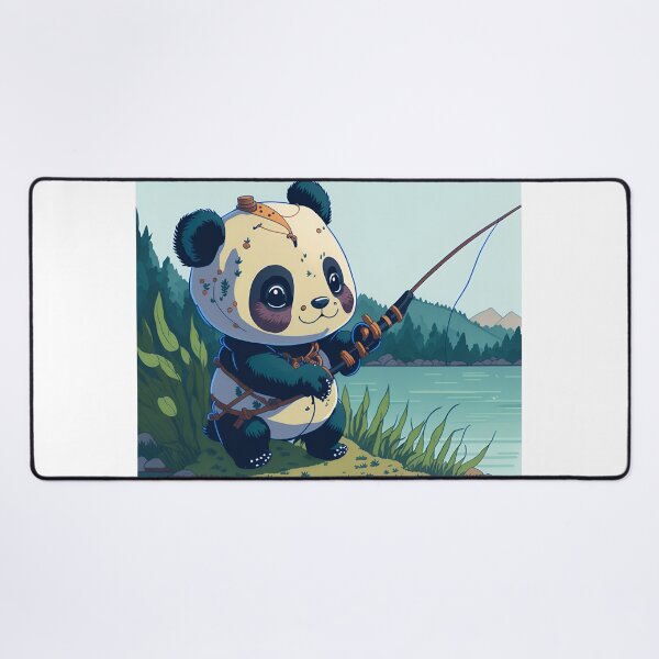 Item preview, Cute Panda Bear Fishing| Whimsical Riverbank Adventure| Bear T-shirt| Bear Design designed and sold by RedArtG09.