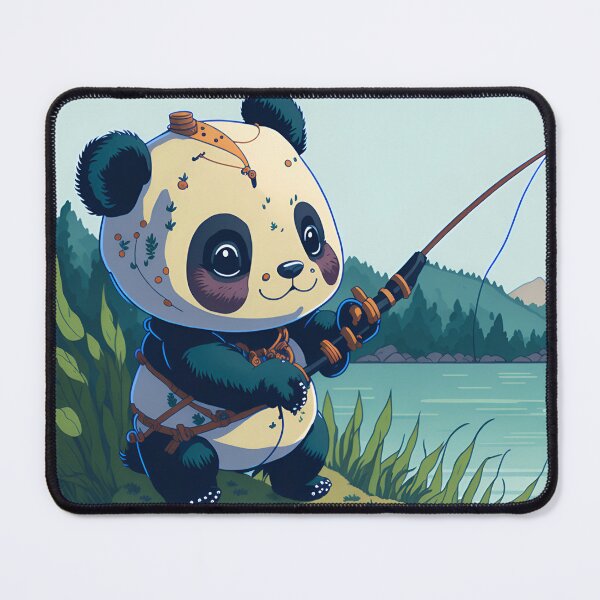 Item preview, Cute Panda Bear Fishing| Whimsical Riverbank Adventure| Bear T-shirt| Bear Design designed and sold by RedArtG09.