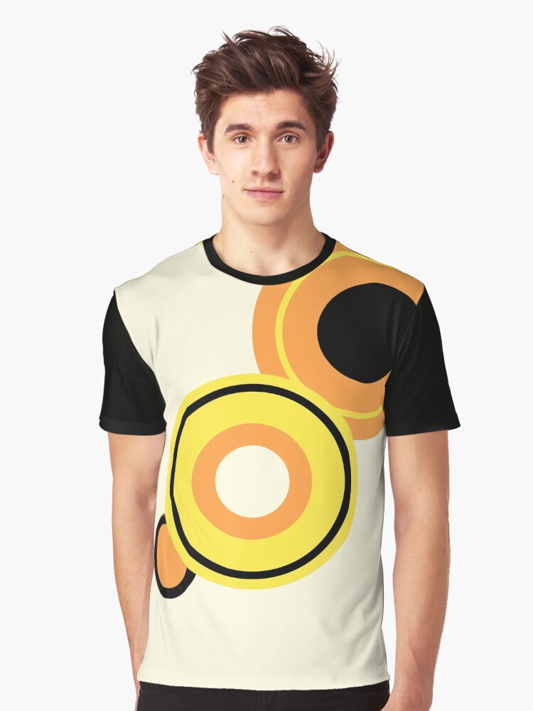 cream and orange shirt