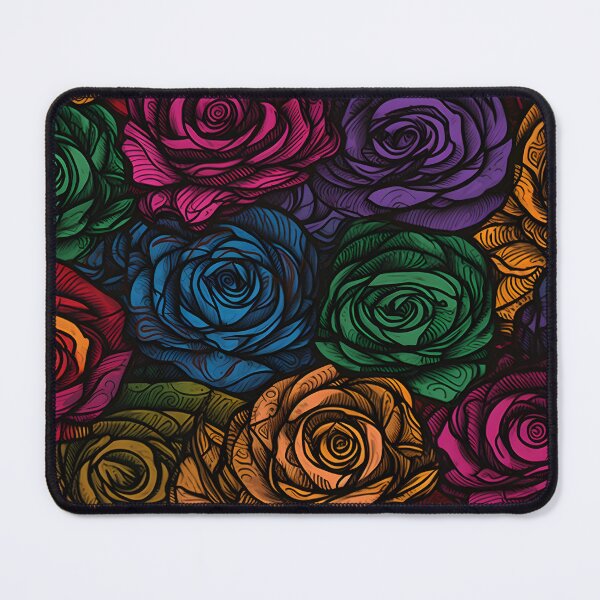 Item preview, Beautiful colorful rose pattern designed and sold by LimitedFuture.