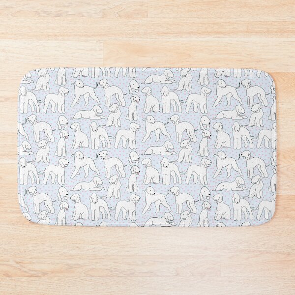 Item preview, Bedlington terrier cute dog pattern designed and sold by Yarafantasyart.